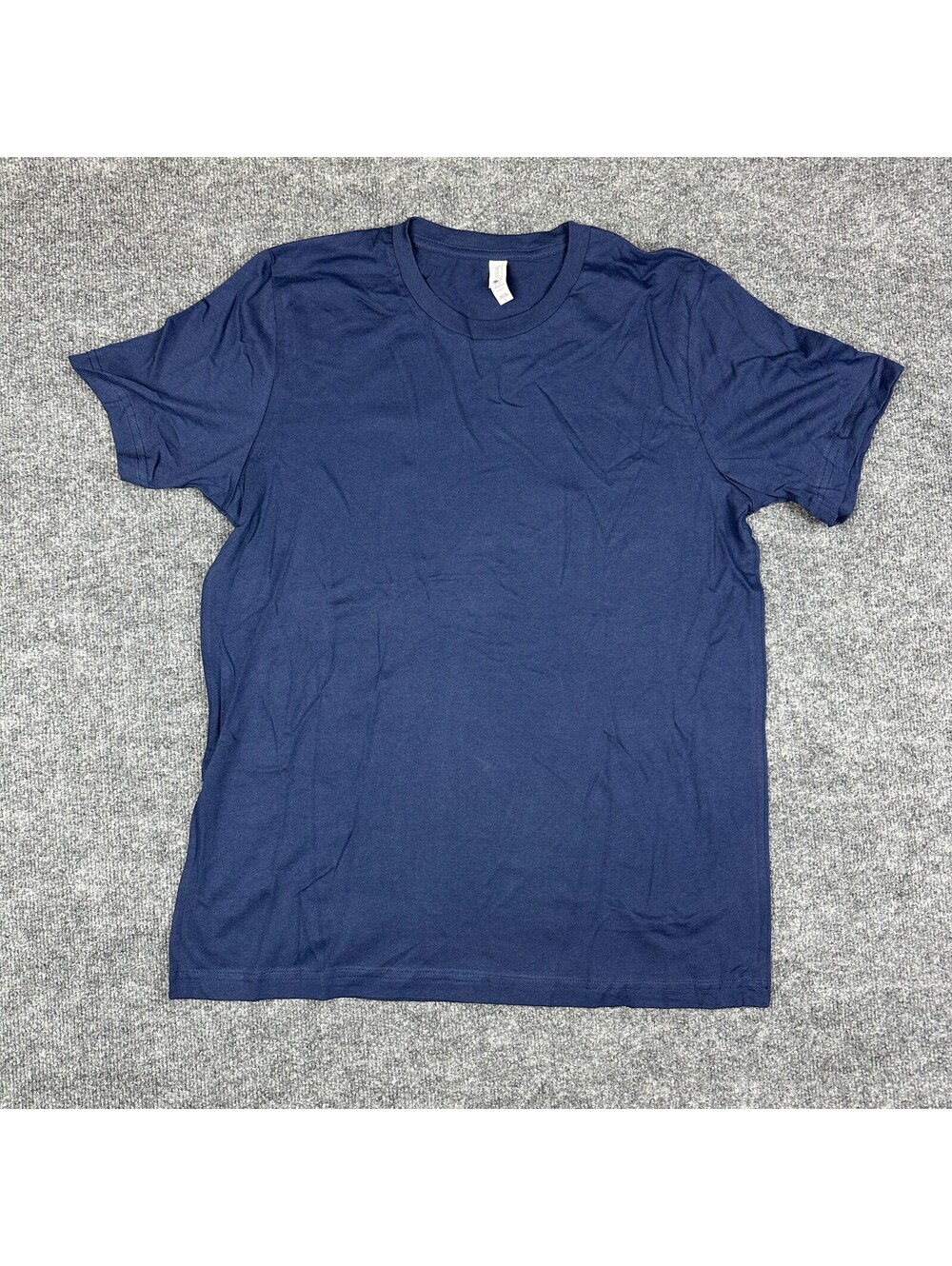 NWT Bella+Canvas Mens L Navy Blue T-Shirt Made in USA